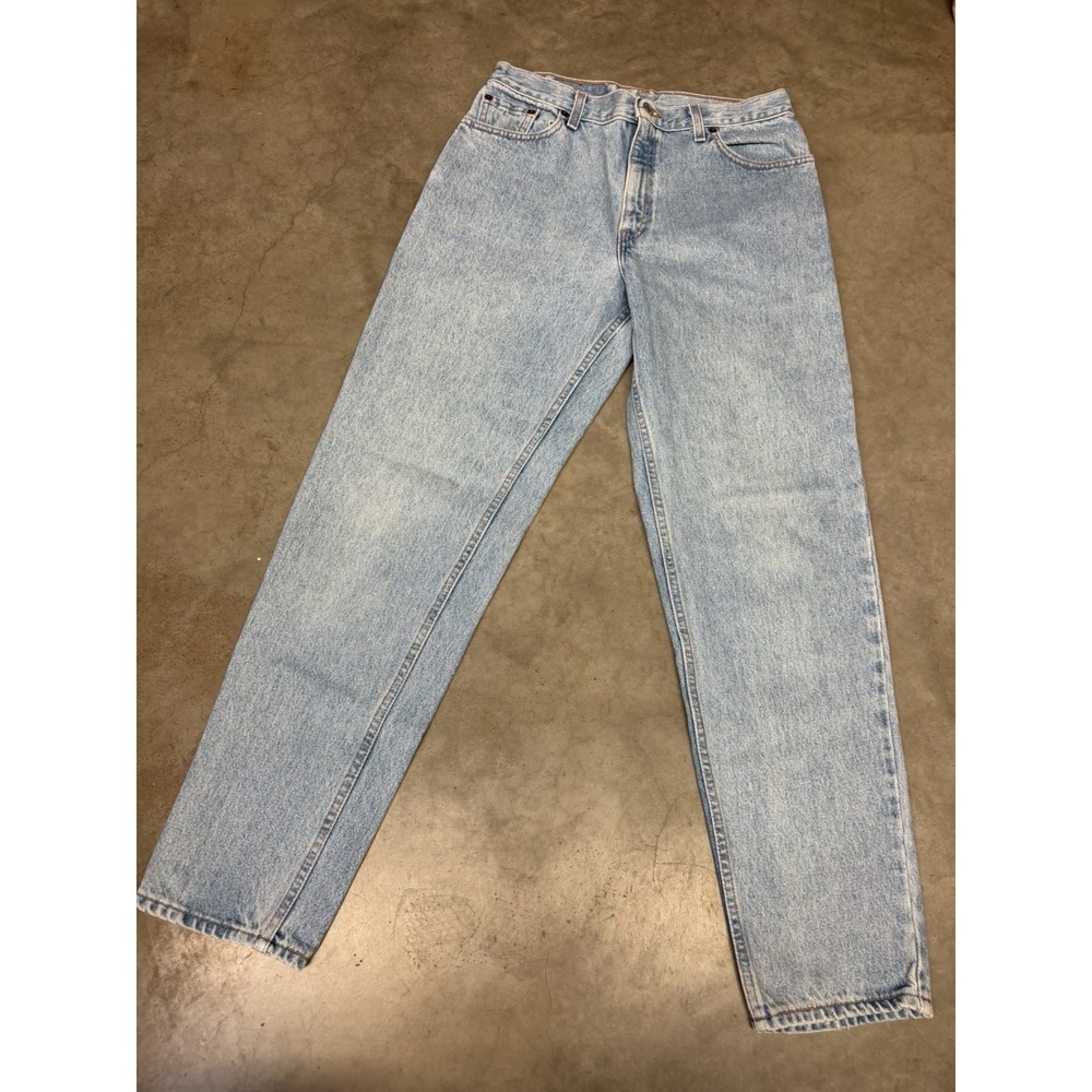 Vtg Levi's 550 Jeans Womens 13 Jr Made USA Relaxed Fit Tapered Light Wash A52013